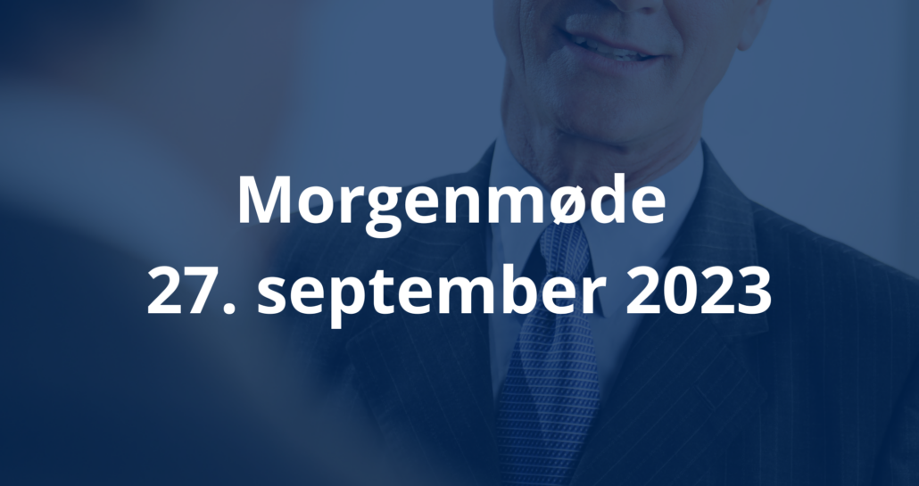 Morgenmøde 27. september